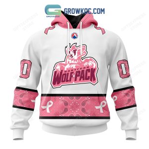 Hartford Wolf Pack Breast Cancer Personalized Hoodie Shirts