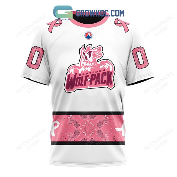 Hartford Wolf Pack Breast Cancer Personalized Hoodie Shirts