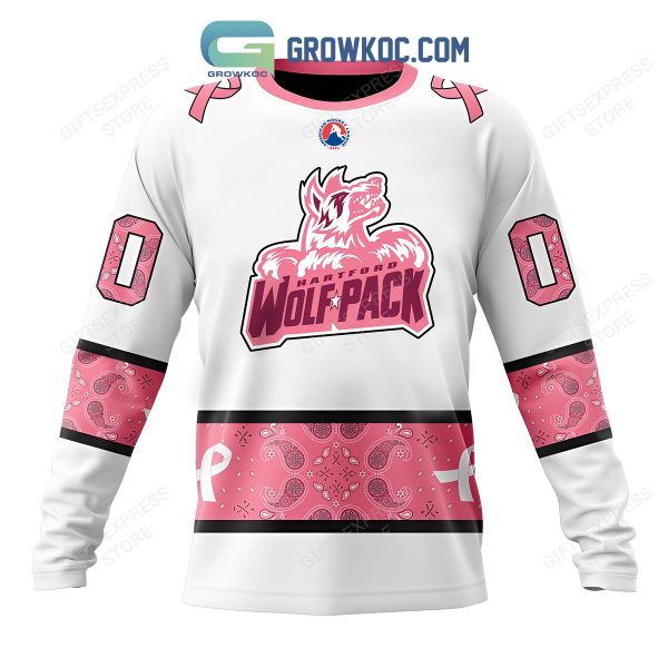 Hartford Wolf Pack Breast Cancer Personalized Hoodie Shirts