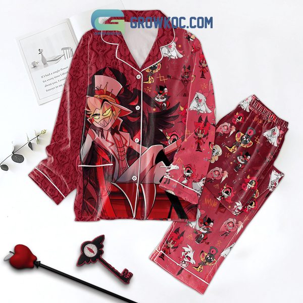 Hazbin Hotel Anime Polyester Pajamas Set