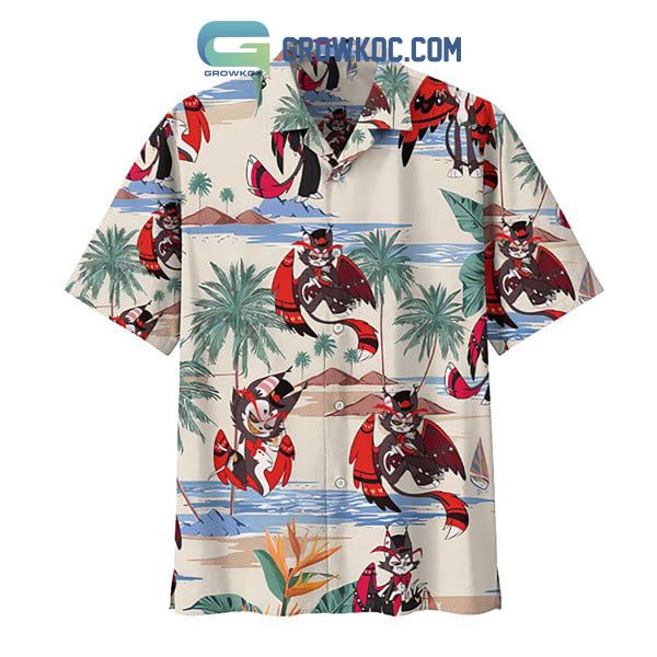 Hazbin Hotel Husk Summer Hawaiian Shirts With Shorts