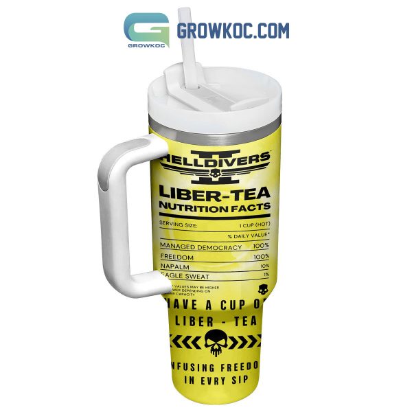 Helldivers Have A Cup Of Libertea 40oz Tumbler