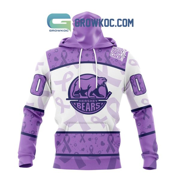Hershey Bears Fight Cancer Lavender Personalized Hoodie Shirts