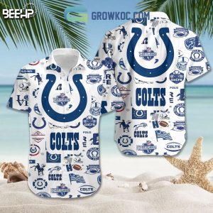 Indianapolis Colts Hawaiian Shirts And Shorts With Flip Flop