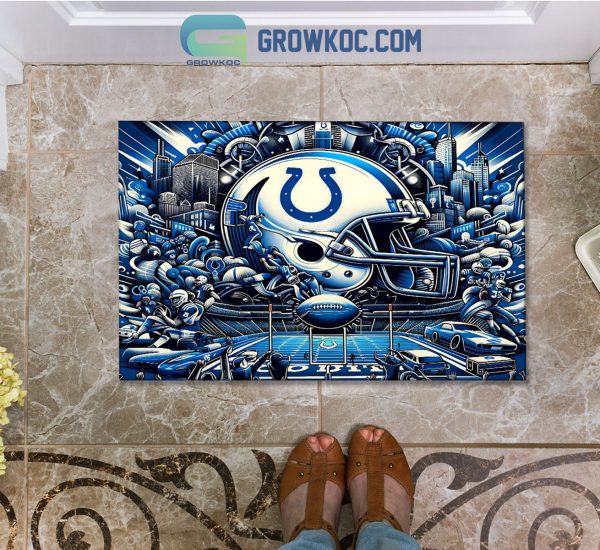 Indianapolis Colts Lucas Oil Stadium Football Stadium Doormat