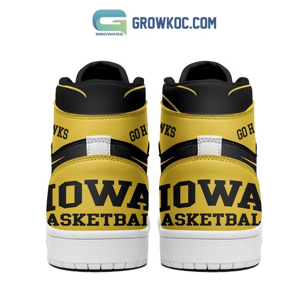 Iowa Hawkeyes Basketball Go Hawks Air Jordan 1 Shoes