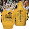 Iowa Hawkeyes Big Ten Champions Let’s Go Hawks 2024 Black Version Hoodie Shirts