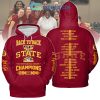 Iowa State Cyclones Big 12 Basketball Champions 2024 Hoodie Shirts Yellow Design