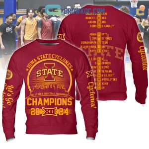 Iowa State Cyclones Big 12 Men’s Basketball Tournament Champions 2024 Gold Design Hoodie T Shirt