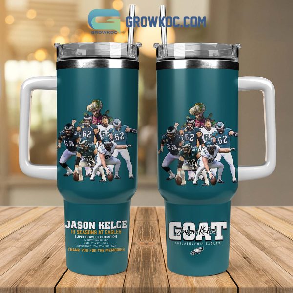 Jason Kelce 13 Season At Philadelphia Eagles 40oz Tumbler