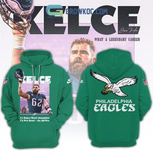 Jason Kelce Philadelphia Eagles Legend Hoodie Shirts Green Design