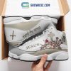 Jesus Faith Over Fear Red Design Air Jordan 13 Shoes