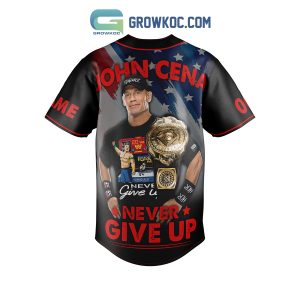 Jone Cena Respect Never Give Up Earn It Personalized Baseball Jersey