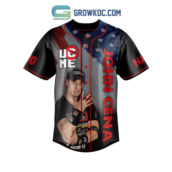 Jone Cena Respect Never Give Up Earn It Personalized Baseball Jersey