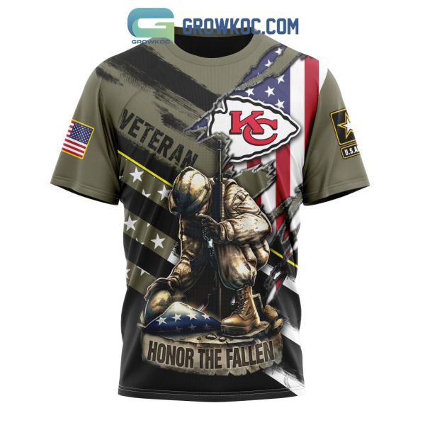 Kansas City Chiefs NFL Veterans Honor The Fallen Personalized Hoodie T Shirt