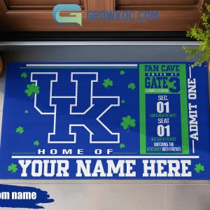 Kentucky Wildcats Home Of Fan With Friends Personalized Doormat