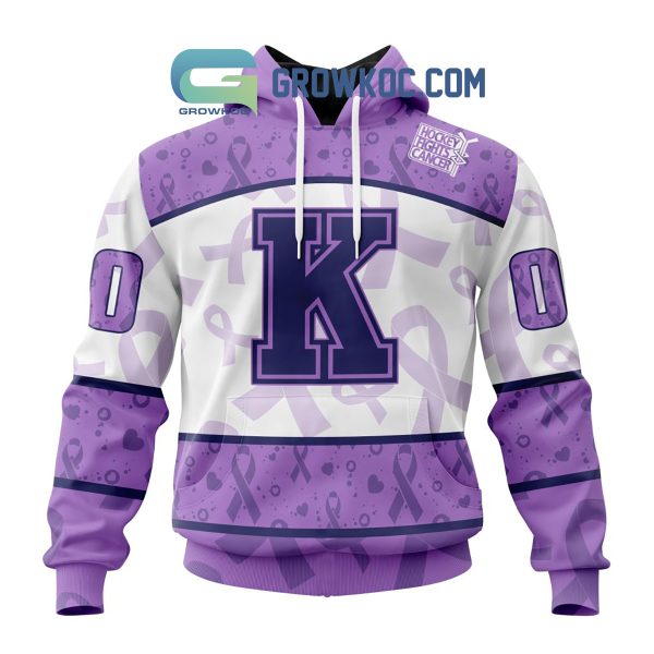 Kingston Frontenacs Lavender Fight Cancer Personalized Hoodie Shirts