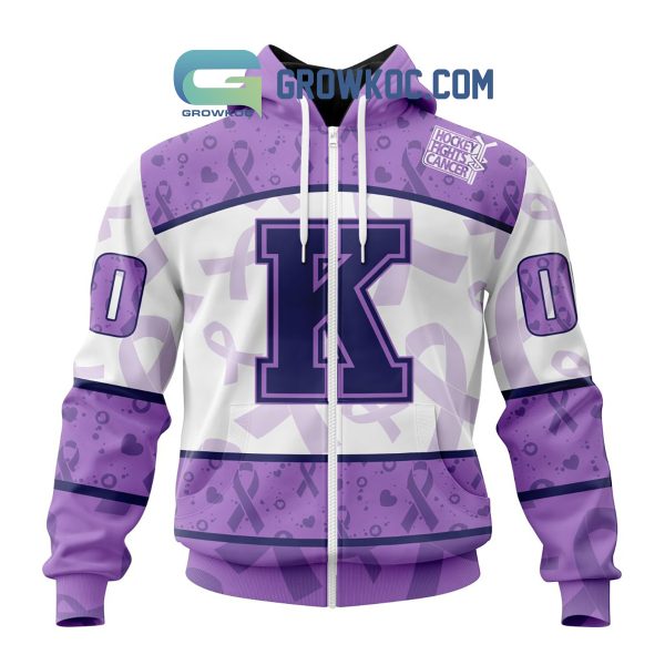 Kingston Frontenacs Lavender Fight Cancer Personalized Hoodie Shirts