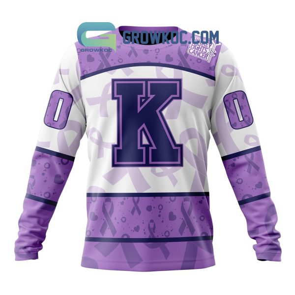 Kingston Frontenacs Lavender Fight Cancer Personalized Hoodie Shirts