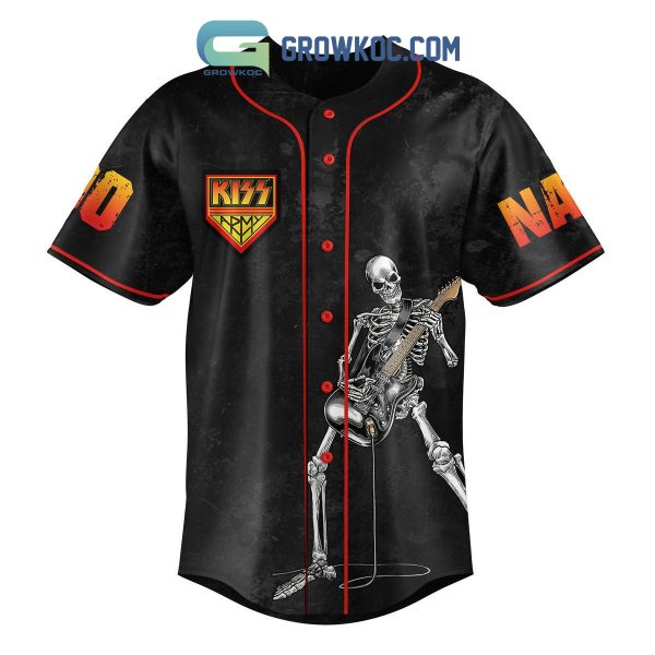 Kiss May I Be Old But I Got To See Kiss Personalized Baseball Jersey