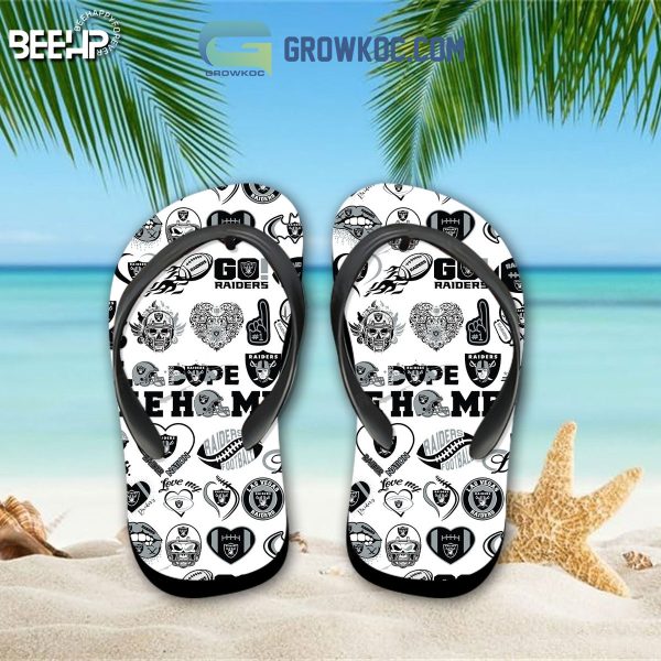 Las Vegas Raiders Hawaiian Shirts And Shorts With Flip Flop