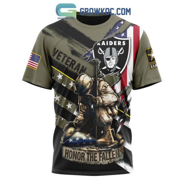 Las Vegas Raiders NFL Veterans Honor The Fallen Personalized Hoodie T Shirt