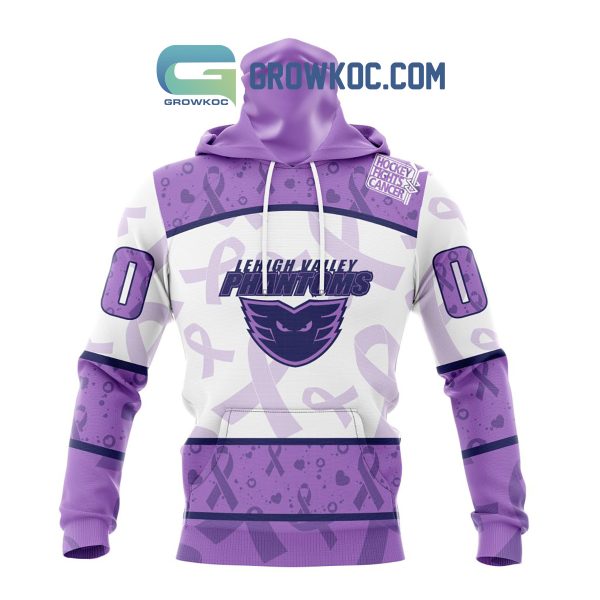 Lehigh Valley Phantoms Fight Cancer Lavender Personalized Hoodie Shirts