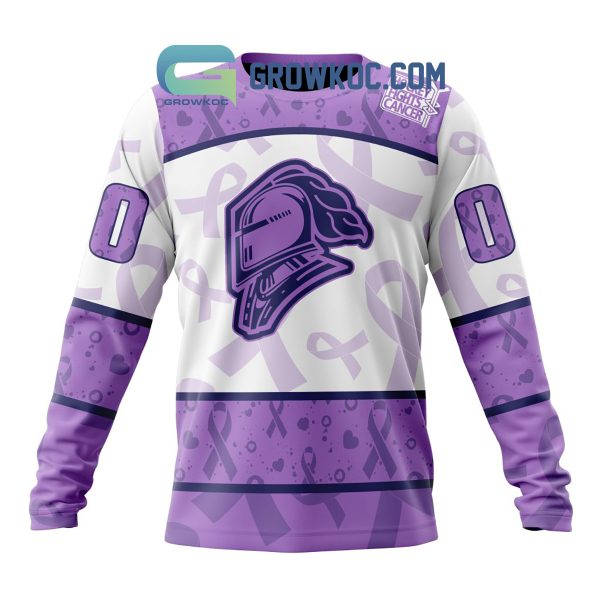 London Knights Lavender Fight Cancer Personalized Hoodie Shirts
