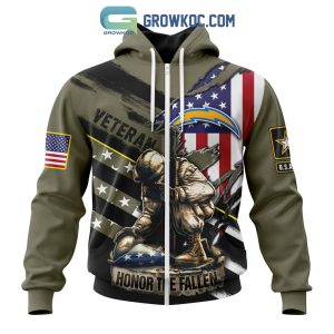 Los Angeles Chargers NFL Veterans Honor The Fallen Personalized Hoodie T Shirt