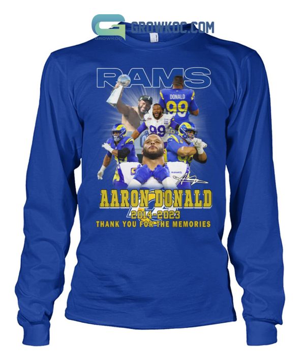 Los Angeles Rams Aaron Donald 2023 Memories T Shirt