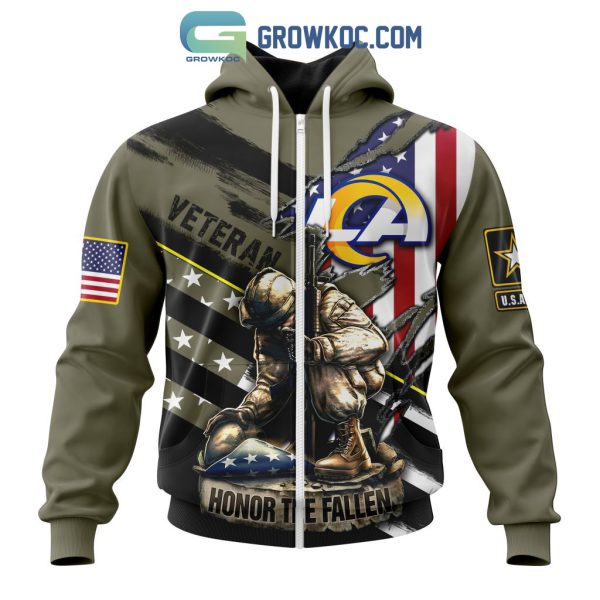 Los Angeles Rams NFL Veterans Honor The Fallen Personalized Hoodie T Shirt