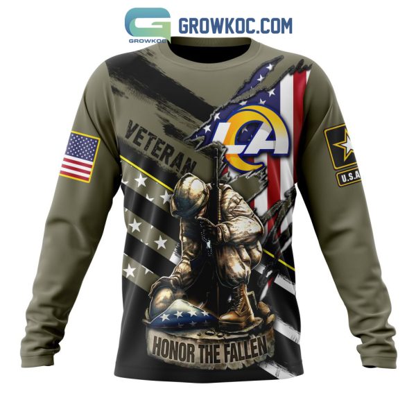 Los Angeles Rams NFL Veterans Honor The Fallen Personalized Hoodie T Shirt