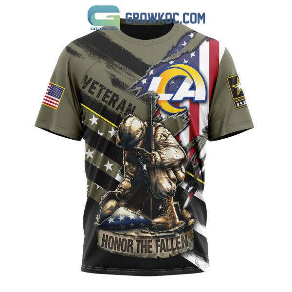 Los Angeles Rams NFL Veterans Honor The Fallen Personalized Hoodie T Shirt