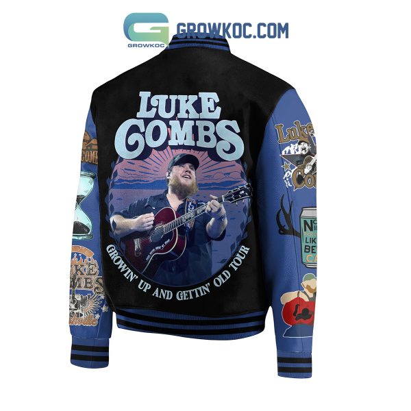 Luke Combs Growing’ Up And Getting Old Tour Baseball Jacket
