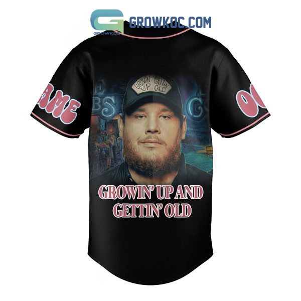 Luke Combs Growing’ Up And Getting Old Tour Personalized Baseball Jersey