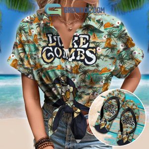 Luke Combs Hawaiian Shirts With Summer Flip Flop