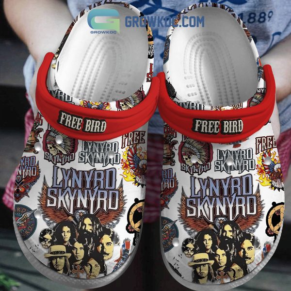 Lynyrd Skynyrd Cause I’m As Free As A Bird Now Crocs Clogs