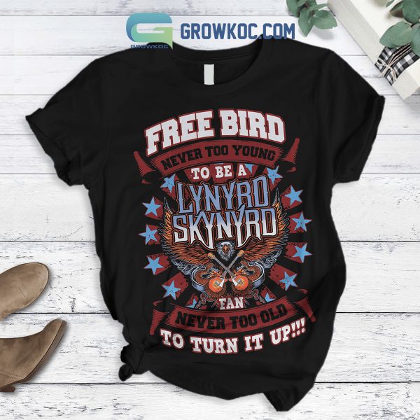 Lynyrd Skynyrd Free Bird Never Too Young To Be A Lynyrd Skynyrd Fleece Pajamas Set