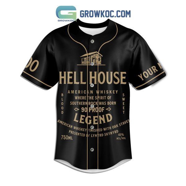Lynyrd Skynyrd Hell House Celebrating 50 Years Of The Memories Personalized Baseball Jersey