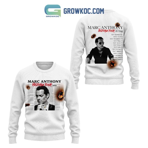 Marc Anthony Historia Tour 2024 Hoodie Shirts