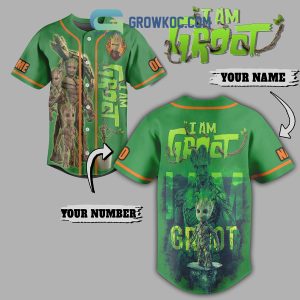 Marvel Guardians Of The Galaxy I Am Groot Personalized Baseball Jersey