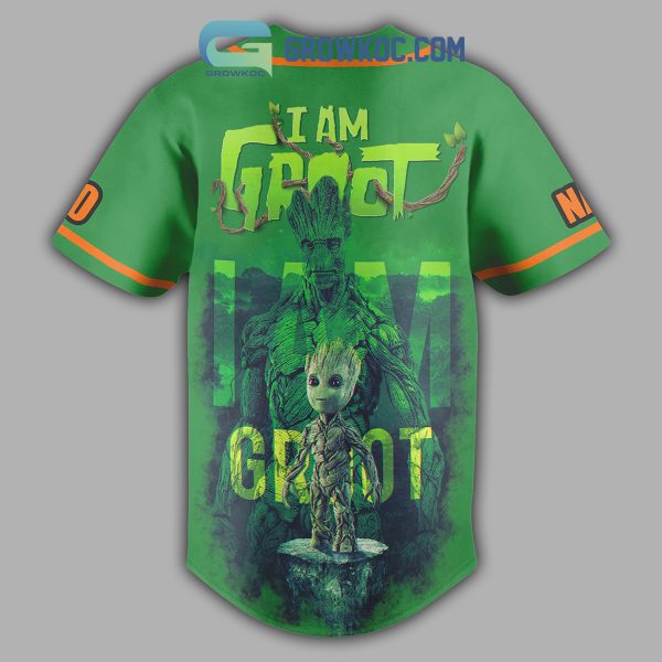 Marvel Guardians Of The Galaxy I Am Groot Personalized Baseball Jersey