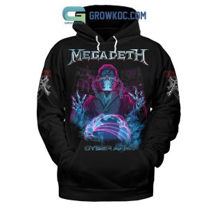 Megadeth Cyber Army Black Design Hoodie Shirts