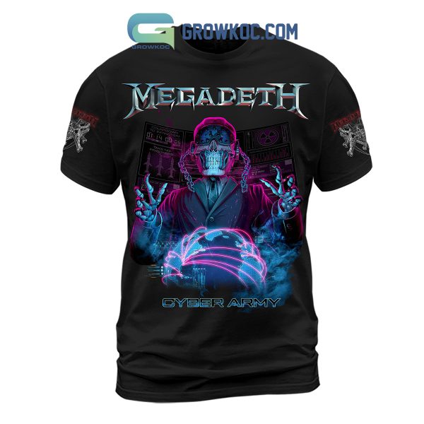 Megadeth Cyber Army Black Design Hoodie Shirts