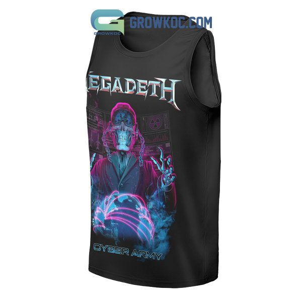 Megadeth Cyber Army Black Design Hoodie Shirts