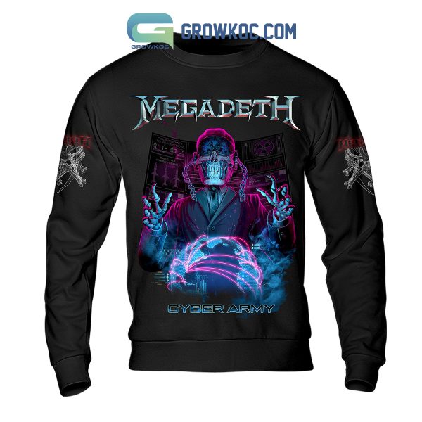 Megadeth Cyber Army Black Design Hoodie Shirts