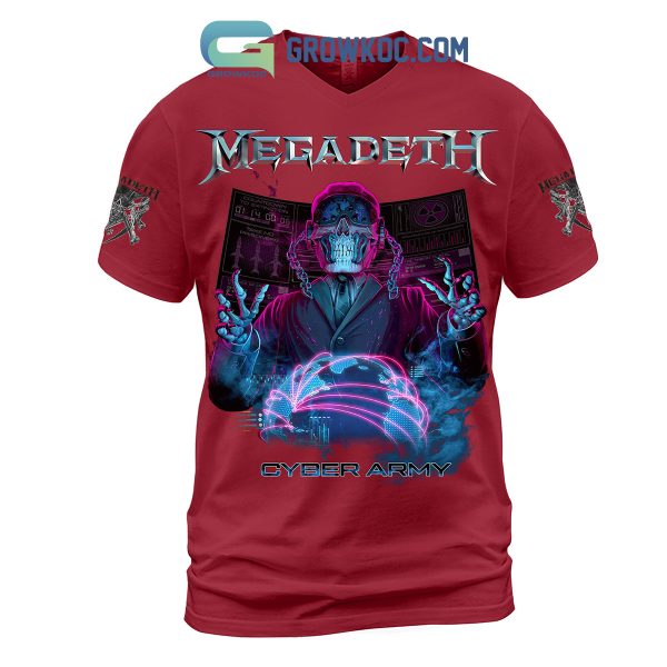 Megadeth Cyber Army Red Design Hoodie Shirts