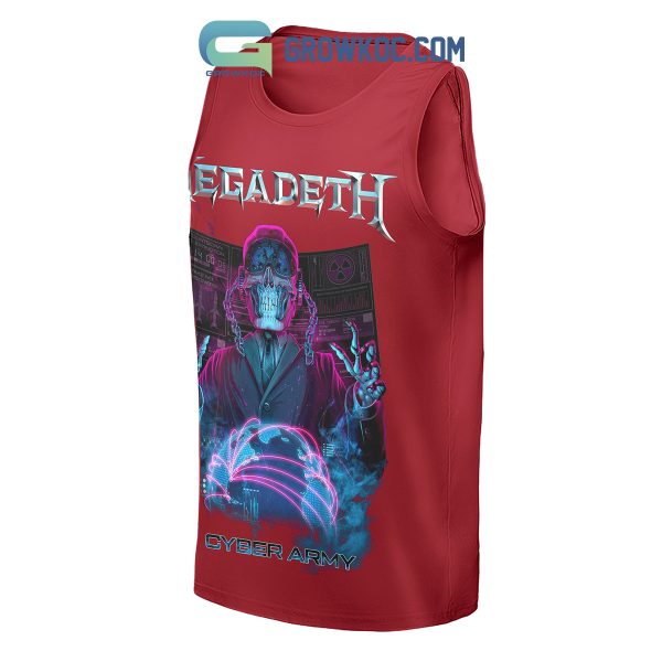 Megadeth Cyber Army Red Design Hoodie Shirts