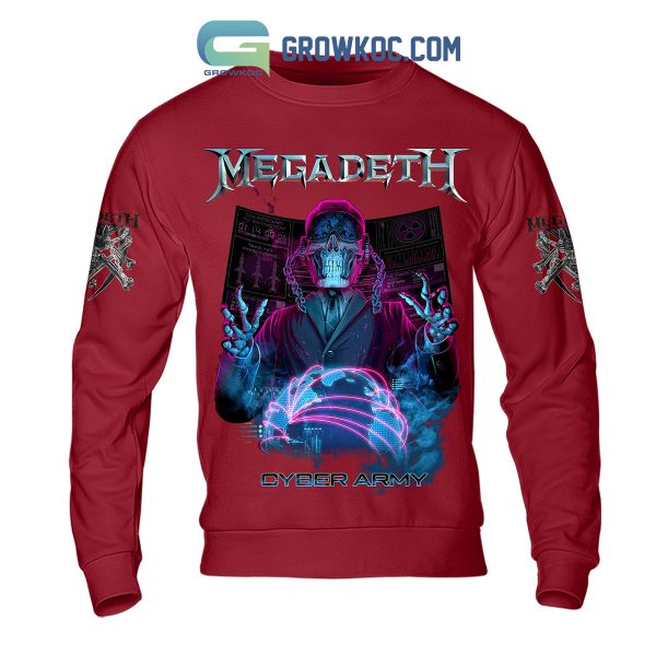 Megadeth Cyber Army Red Design Hoodie Shirts