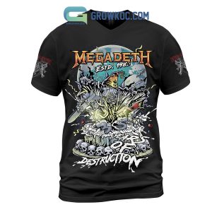 Megadeth Estd 1983 Years Of Destruction Black Version Hoodie Shirts